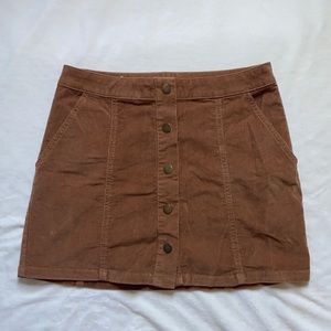 Altar’d State Corduroy Button Down skirt